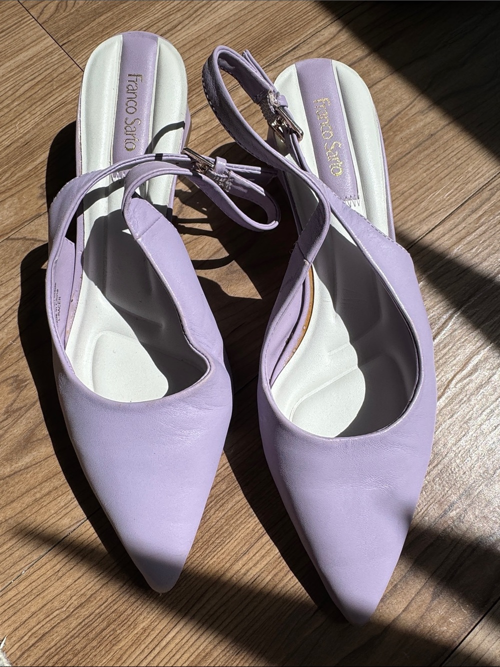 Franco Sarto Lilac Pointed Slingback Flats
